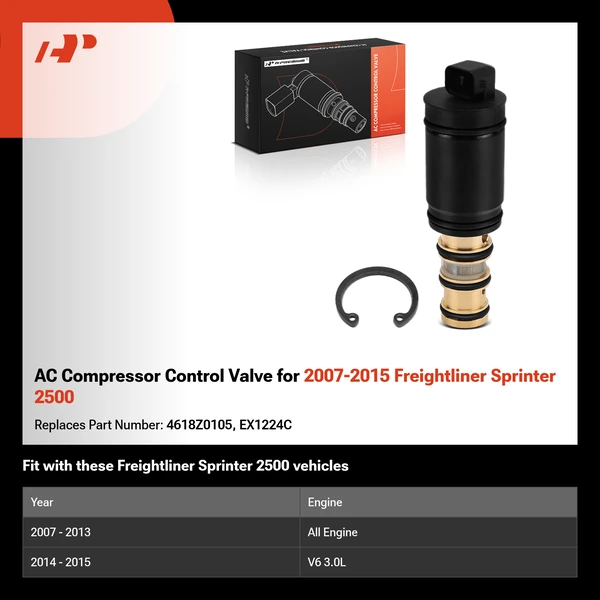AC Compressor Control Valve for 2007-2015 Freightliner Sprinter 2500