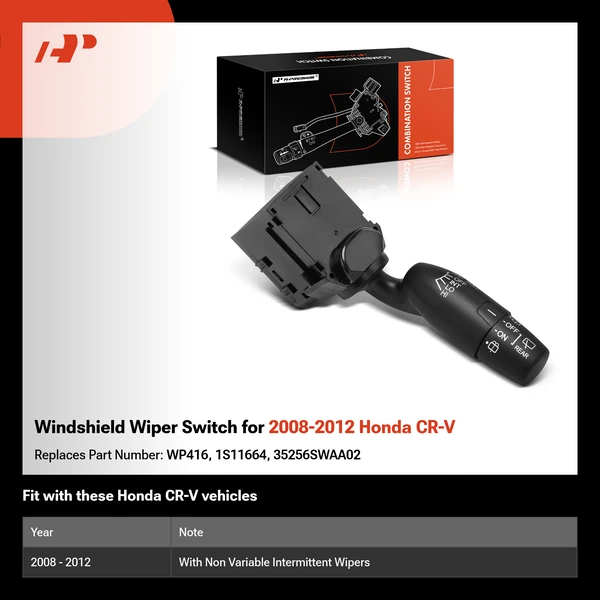 Windshield Wiper Switch for 2008-2012 Honda CR-V