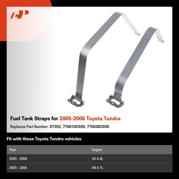 Fuel Tank Straps for 2005-2006 Toyota Tundra