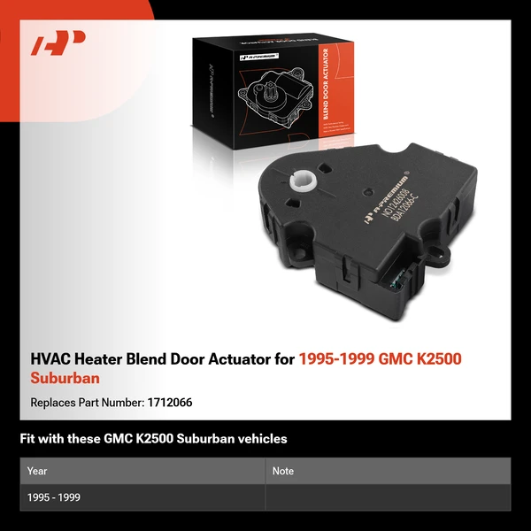 HVAC Heater Blend Door Actuator for 1995-1999 GMC K2500 Suburban