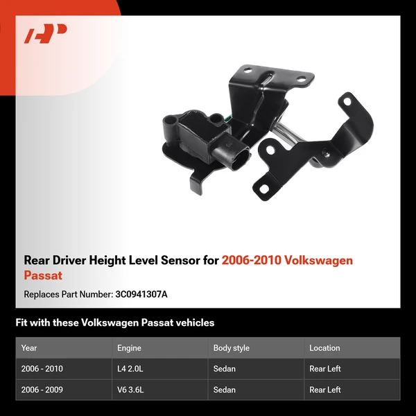 Rear Driver Height Level Sensor for 2006-2010 Volkswagen Passat
