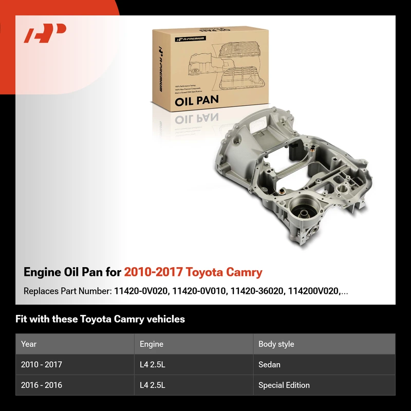 Engine Oil Pan for 2010-2017 Toyota Camry
