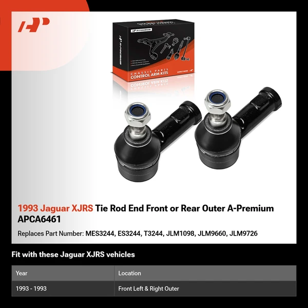 1993 Jaguar XJRS Tie Rod End Front or Rear Outer A-Premium APCA6461