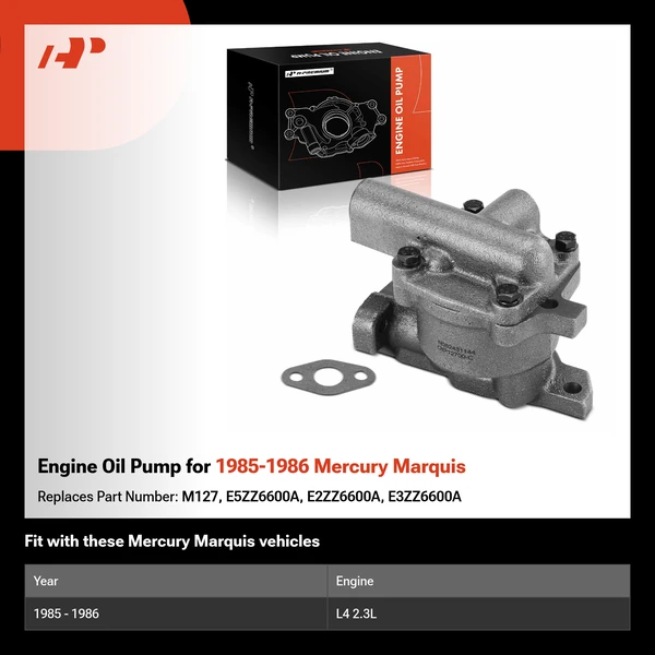 Engine Oil Pump for 1985-1986 Mercury Marquis