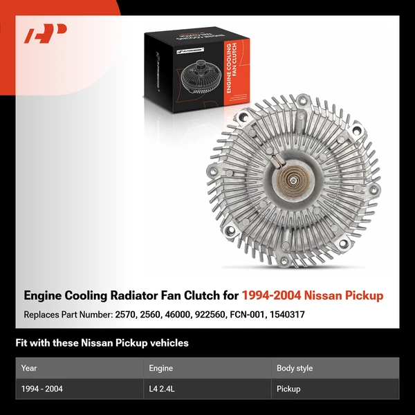 Engine Cooling Radiator Fan Clutch for 1994-2004 Nissan Pickup