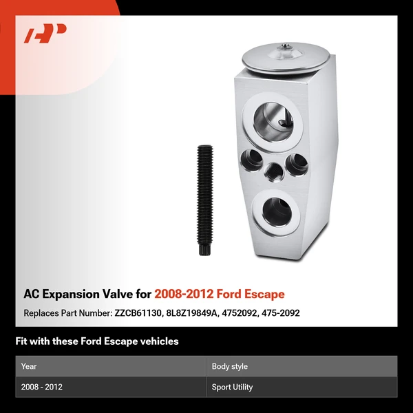 AC Expansion Valve for 2008-2012 Ford Escape