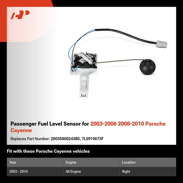 Passenger Fuel Level Sensor for 2003-2006 2008-2010 Porsche Cayenne