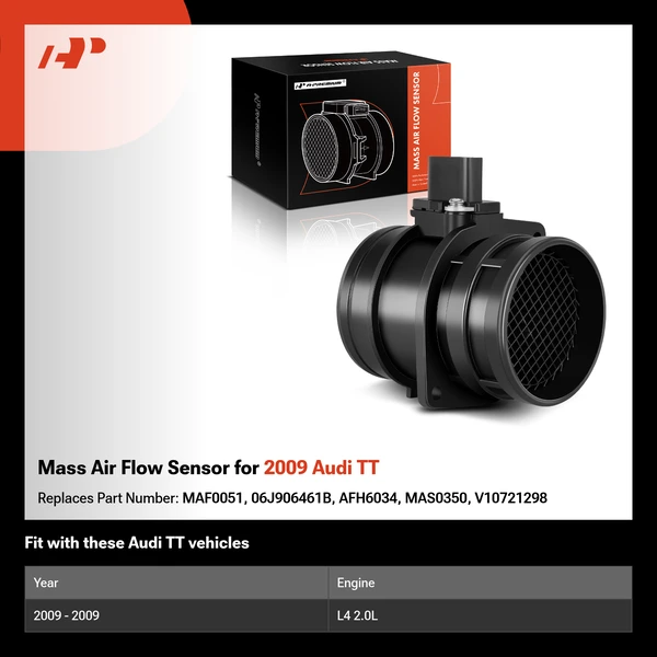 Mass Air Flow Sensor for 2009 Audi TT
