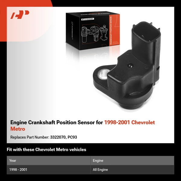 Engine Crankshaft Position Sensor for 1998-2001 Chevrolet Metro