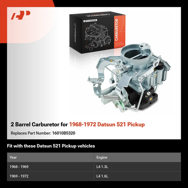 2 Barrel Carburetor for 1968-1972 Datsun 521 Pickup