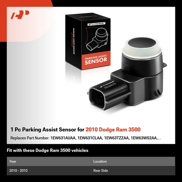 1 Pc Parking Assist Sensor for 2010 Dodge Ram 3500