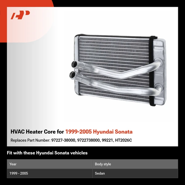 HVAC Heater Core for 1999-2005 Hyundai Sonata