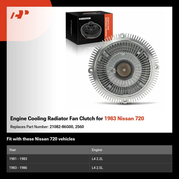 Engine Cooling Radiator Fan Clutch for 1983 Nissan 720