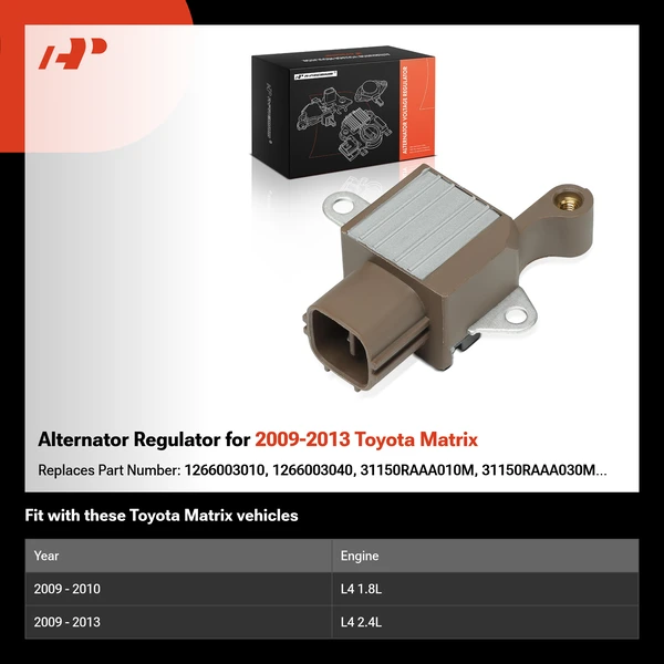 Alternator Regulator for 2009-2013 Toyota Matrix