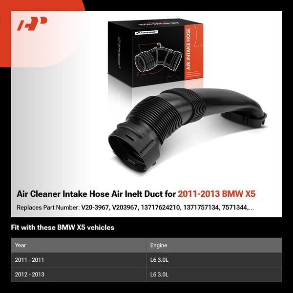 Air Cleaner Intake Hose Air Inelt Duct for 2011-2013 BMW X5