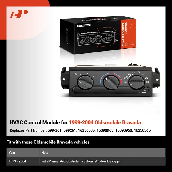 HVAC Control Module for 1999-2004 Oldsmobile Bravada