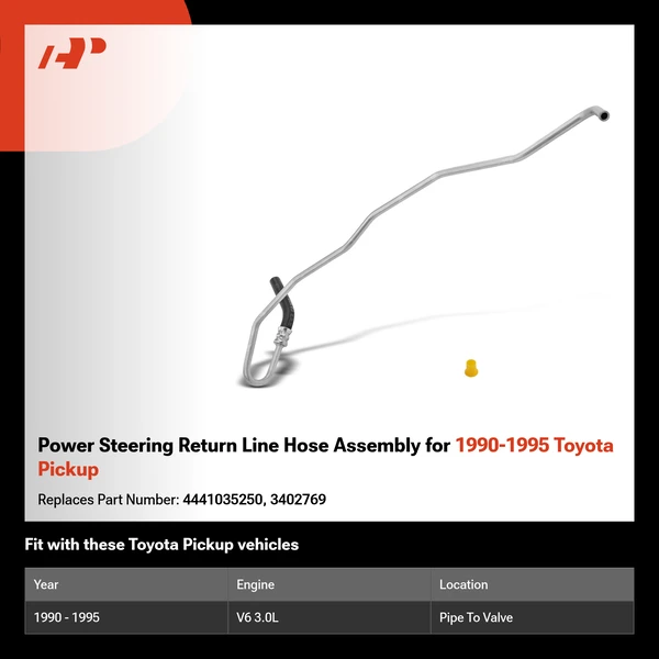 Power Steering Return Line Hose Assembly for 1990-1995 Toyota Pickup