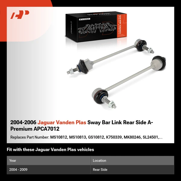 2004-2006 Jaguar Vanden Plas Sway Bar Link Rear Side A-Premium APCA7012