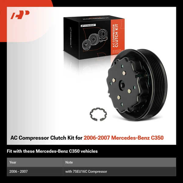 AC Compressor Clutch Kit for 2006-2007 Mercedes-Benz C350