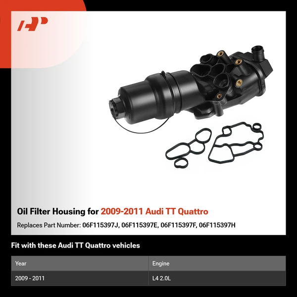 Oil Filter Housing for 2009-2011 Audi TT Quattro