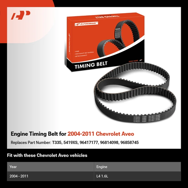 Engine Timing Belt for 2004-2011 Chevrolet Aveo