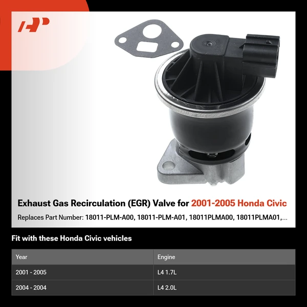 Exhaust Gas Recirculation (EGR) Valve for 2001-2005 Honda Civic