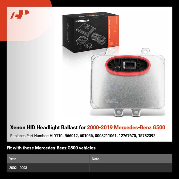 Xenon HID Headlight Ballast for 2000-2019 Mercedes-Benz G500
