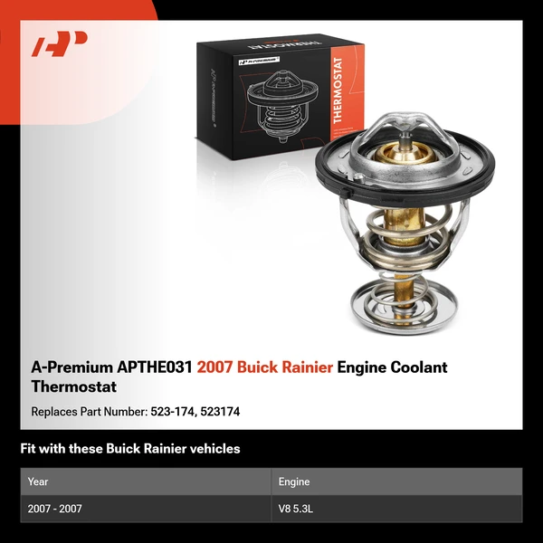 A-Premium APTHE031 2007 Buick Rainier Engine Coolant Thermostat
