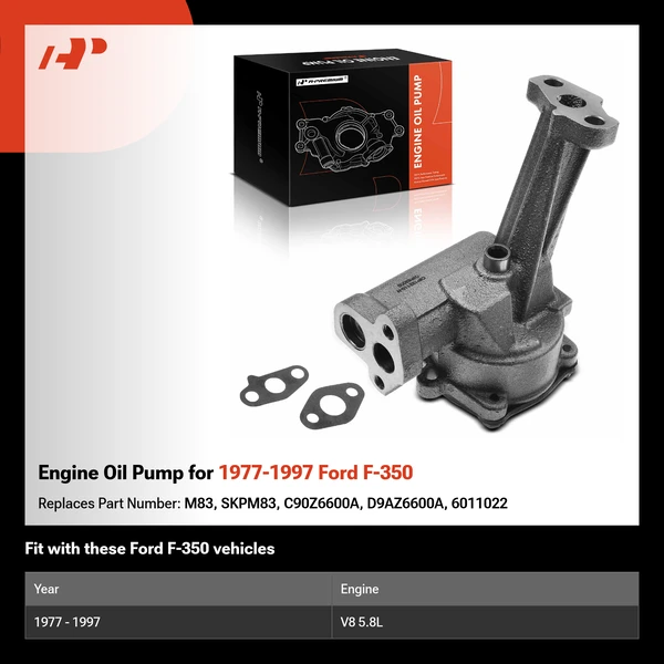 Engine Oil Pump for 1977-1997 Ford F-350