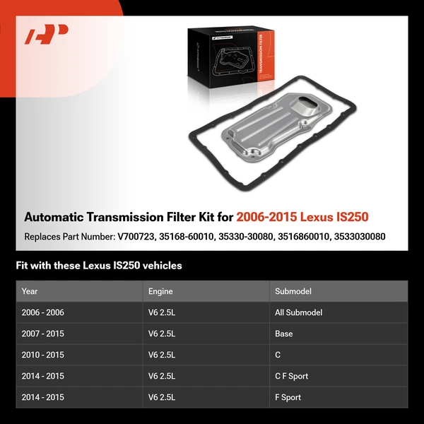 Automatic Transmission Filter Kit for 2006-2015 Lexus IS250