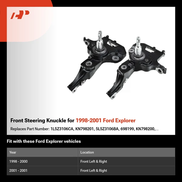 Front Steering Knuckle for 1998-2001 Ford Explorer