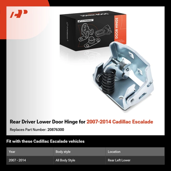 Rear Driver Lower Door Hinge for 2007-2014 Cadillac Escalade