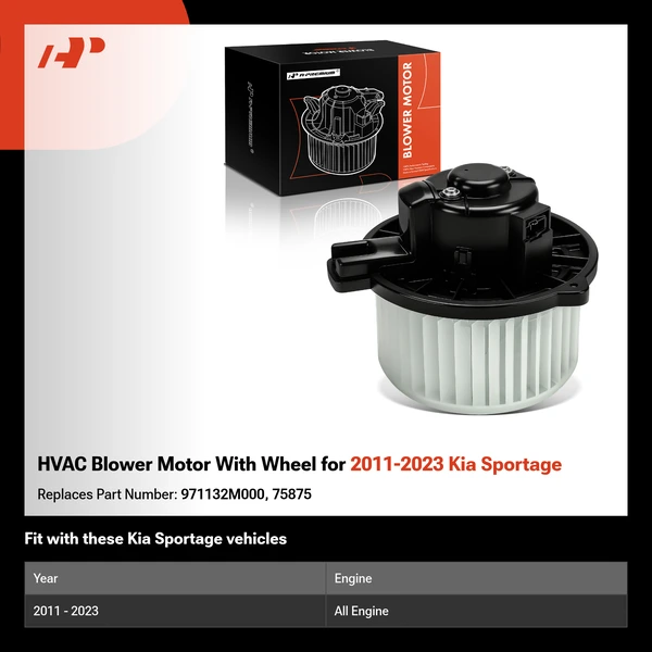 HVAC Blower Motor With Wheel for 2011-2023 Kia Sportage