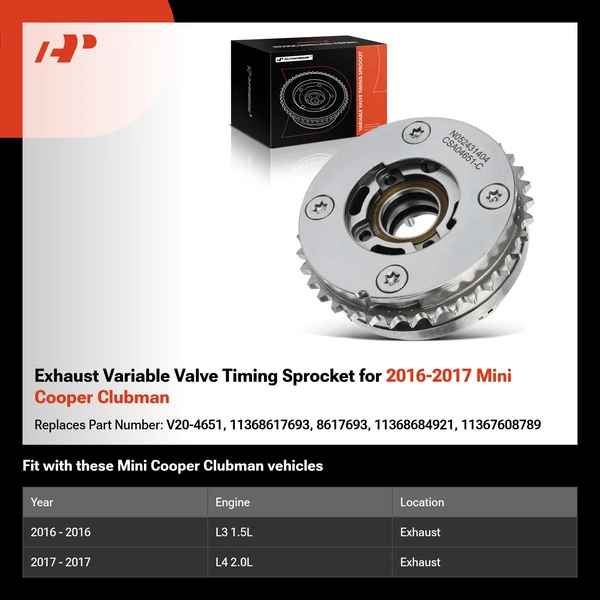 Exhaust Variable Valve Timing Sprocket for 2016-2017 Mini Cooper Clubman