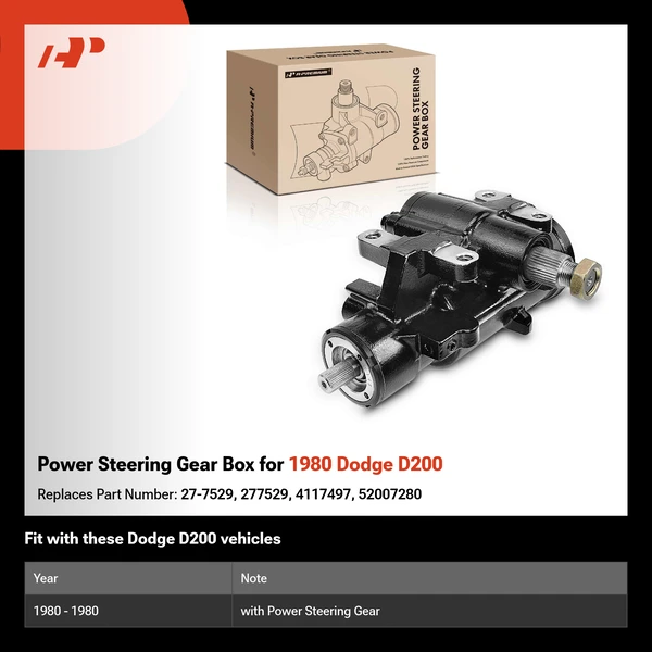 Power Steering Gear Box for 1980 Dodge D200