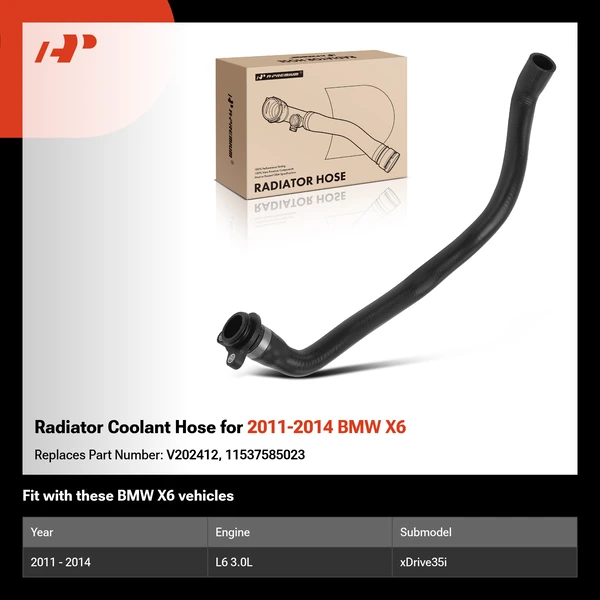 Radiator Coolant Hose for 2011-2014 BMW X6