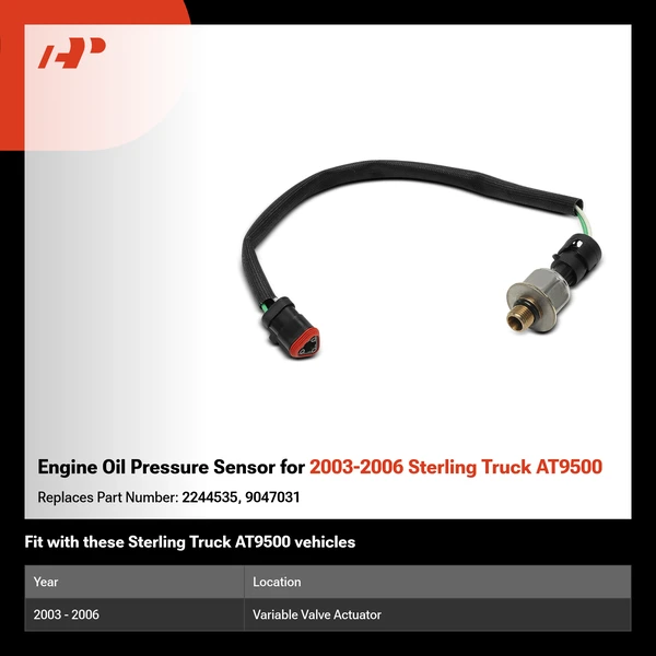 Engine Oil Pressure Sensor for 2003-2006 Sterling Truck AT9500