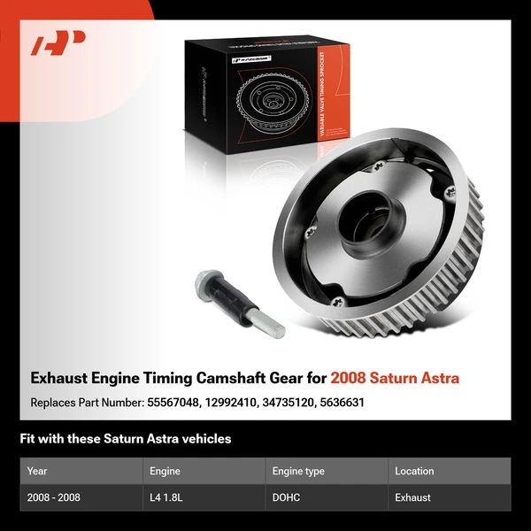 Exhaust Engine Timing Camshaft Gear for 2008 Saturn Astra