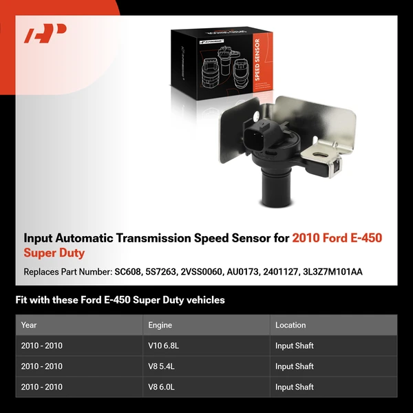 Input Automatic Transmission Speed Sensor for 2010 Ford E-450 Super Duty