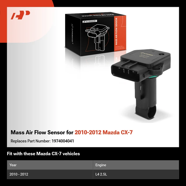 Mass Air Flow Sensor for 2010-2012 Mazda CX-7