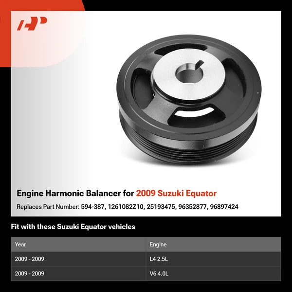 Engine Harmonic Balancer for 2009 Suzuki Equator