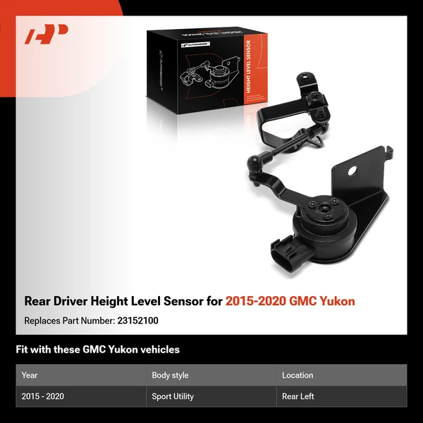 Rear Driver Height Level Sensor for 2015-2020 GMC Yukon