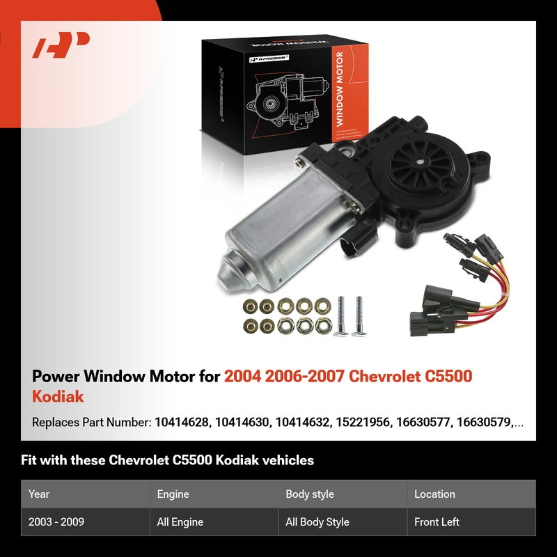 Power Window Motor for 2004 2006-2007 Chevrolet C5500 Kodiak