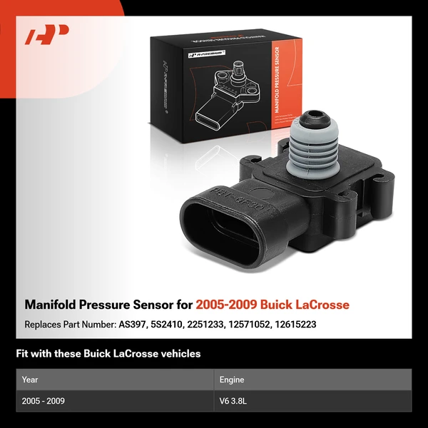 Manifold Pressure Sensor for 2005-2009 Buick LaCrosse