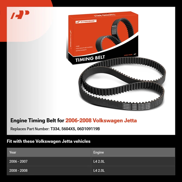 Engine Timing Belt for 2006-2008 Volkswagen Jetta