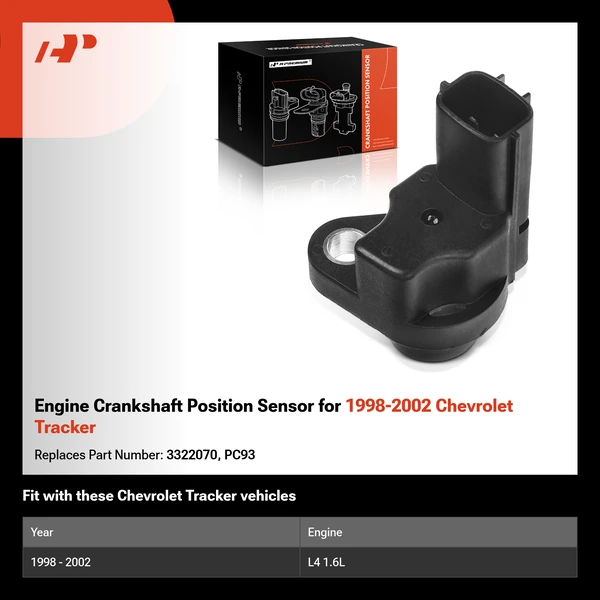 Engine Crankshaft Position Sensor for 1998-2002 Chevrolet Tracker