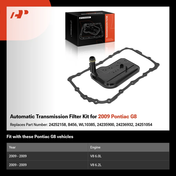 Automatic Transmission Filter Kit for 2009 Pontiac G8