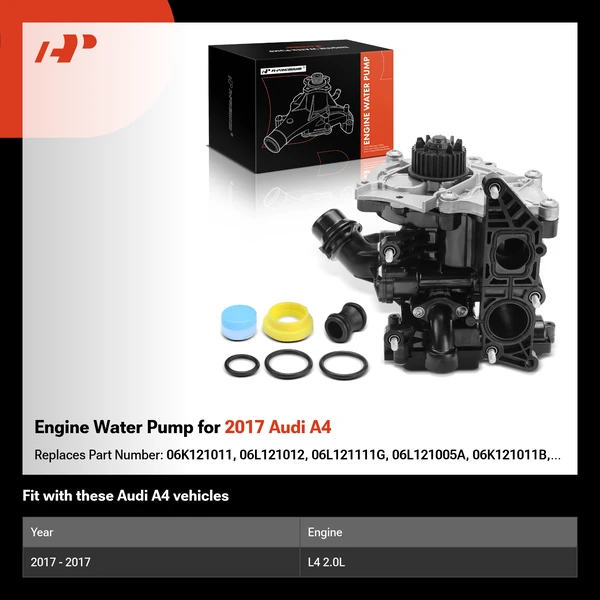 Engine Water Pump for 2017 Audi A4
