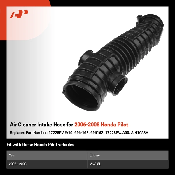 Air Cleaner Intake Hose for 2006-2008 Honda Pilot