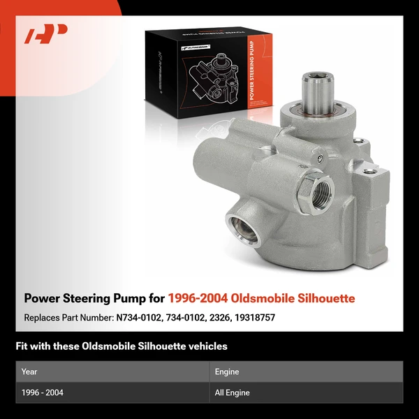 Power Steering Pump for 1996-2004 Oldsmobile Silhouette